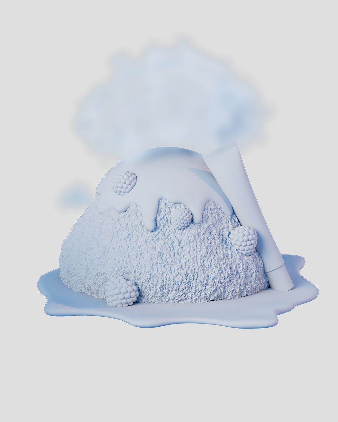 Clay Render_Blackberry Bingsoo